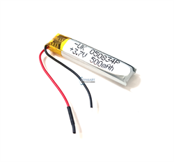 Аккумулятор 3.7v 500mAh 5x8x34 / 500834 / 34мм на 8мм на 5мм - фото 161944