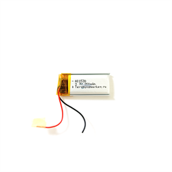 Аккумулятор 3.7v 250mAh 4x15x30 / 401530 / 30мм на 13мм на 3,5мм - фото 162026