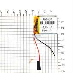 Аккумулятор 3.7v 550mAh 5x30x35 / 503035 / 35мм на 30мм на 5мм - фото 162270