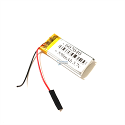 Аккумулятор 3.7v 550mAh 6x20x40 / 602040 / 40мм на 20мм на 6мм - фото 162290