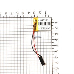 Аккумулятор 3.7v 300mAh 4x25x30 / 402530 / 30мм на 25мм на 4мм - фото 163863