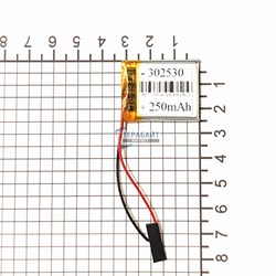 Аккумулятор 3.7v 250mAh 3x25x30 / 302530 / 30мм на 25мм на 3мм - фото 163871