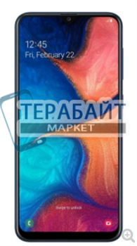 Нижняя плата для Samsung Galaxy A20 SM-A205FN с разъемом для зарядки и микрофоном - фото 167225