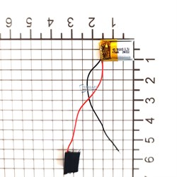 Аккумулятор 3.7v 55mAh 5x10x15 / 501015 / 15мм на 10мм на 5мм 2 провода - фото 171366