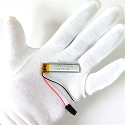 Аккумулятор 3.7v 380mAh 6x12x48 / 601248 / 48мм на 12мм на 6мм 2 провода 2pin - фото 171602