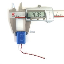 Суперконденсатор edlc 5.5V 5F (ионистор) для видеорегистратора + разъем (фишка) коннектор на 2 провода - фото 173049