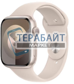 Apple Watch Series 9 41mm Starlight Aluminum Case with Starlight Sport Band  S/M (MR8T3) АККУМУЛЯТОР  (акб батарея) - фото 174324