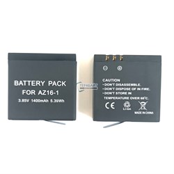 Аккумуляторная батарея AZ16-1 AZ16-2 CS-MUZ160MC для экшен камер  Xiaomi фотоаппаратов и других li-ion 1400mAh 35.9мм на 35.4мм на 10,9мм универсальная - фото 175037