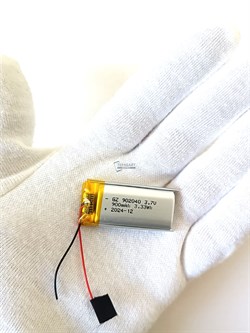 Аккумулятор 3.7v 700mAh 2pin 902040 Li-Pol универсальная аккумуляторная батарея 9x20x40 2 провода - фото 179769