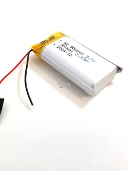 Аккумулятор 3.7v 700mAh 2pin 902040 Li-Pol универсальная аккумуляторная батарея 9x20x40 2 провода - фото 179773