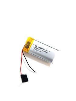 Аккумулятор 3.7v 700mAh 2pin 902040 Li-Pol универсальная аккумуляторная батарея 9x20x40 2 провода - фото 179775