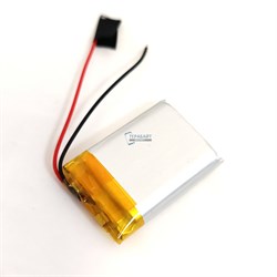Аккумуляторная батарея 600mAh 3.7v 2pin Li-Pol 7*25*35 2 провода универсальная - фото 179788