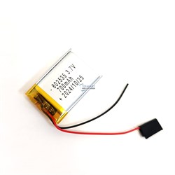 Аккумулятор 3.7v 802535 082535 Li-Pol батарея 700mAh универсальная аккумуляторная батарея 8x25x35 2 провода - фото 179808