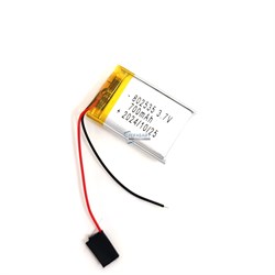 Аккумулятор 3.7v 802535 082535 Li-Pol батарея 700mAh универсальная аккумуляторная батарея 8x25x35 2 провода - фото 179810