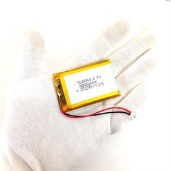 Аккумулятор 3.7v 3000mAh 10x40x60 2 провода 2pin / 104060 / 60мм на 40мм на 10мм - фото 180588