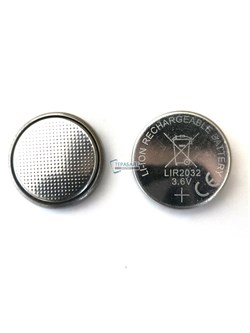 Аккумуляторная батарейка LIR 2032 3.6v 45mAh (2шт комплект) Li-ion батарейка - фото 180609