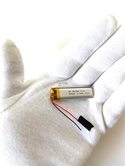 Аккумулятор 3.7v 200mAh 2pin 501240 Li-Pol универсальная аккумуляторная батарея 5x12x40 2 провода - фото 180645