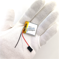 Аккумулятор 3.7v 500mAh 5x30x30 / 503030 / 30мм на 30мм на 5мм 3 провода 3pin - фото 180728