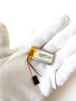 Аккумулятор 3.7v 600mAh 2pin 902035 Li-Pol универсальная аккумуляторная батарея 9x20x35 2 провода - фото 180744
