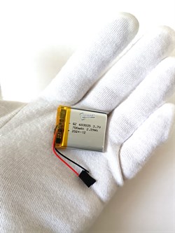 Аккумулятор 3.7v 700mAh 2pin 603035 Li-Pol универсальная аккумуляторная батарея 6x30x35 - фото 180786