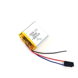 Аккумулятор 3.7v 700mAh 3pin 753030 Li-Pol универсальная аккумуляторная батарея 7.5x30x30 3 провода - фото 180916