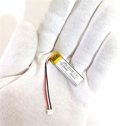 Аккумулятор 3.7v 230mAh 3pin + разъем (фишка) коннектор 551238 Li-Pol универсальная аккумуляторная батарея 5.5x12x38 3 провода - фото 180938