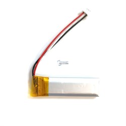 Аккумулятор 3.7v 230mAh 3pin + разъем (фишка) коннектор 551238 Li-Pol универсальная аккумуляторная батарея 5.5x12x38 3 провода - фото 180940