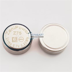 Аккумуляторная батарейка Zenipower Z75 (2шт комплект) 3.7v 89mAh 0.33Wh Li-ion батарейка - фото 183632