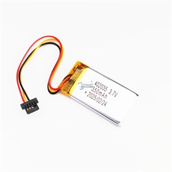 Аккумулятор 3.7v 350mAh 3pin + разъем (фишка) коннектор 402035 Li-Pol универсальная аккумуляторная батарея 4x20x35 3 провода - фото 183919