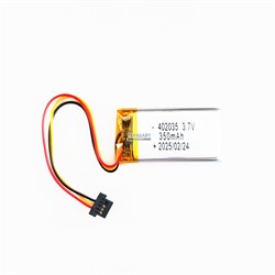 Аккумулятор 3.7v 350mAh 3pin + разъем (фишка) коннектор 402035 Li-Pol универсальная аккумуляторная батарея 4x20x35 3 провода - фото 183920