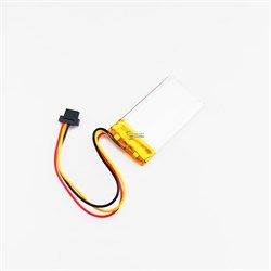 Аккумулятор 3.7v 350mAh 3pin + разъем (фишка) коннектор 402035 Li-Pol универсальная аккумуляторная батарея 4x20x35 3 провода - фото 183924