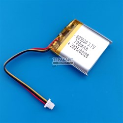 Аккумулятор 3.7v 600mAh 3pin + разъем (фишка) коннектор 562438 Li-Pol универсальная аккумуляторная батарея 5.6x24x38 3 провода - фото 184398