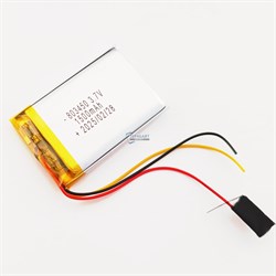 Аккумулятор 3.7v 1500mAh 3pin 803450 Li-Pol универсальная аккумуляторная батарея 8x34x50 3 провода - фото 184710