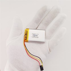 Аккумулятор 3.7v 1402mAh 3pin 703450 Li-Pol универсальная аккумуляторная батарея 7x34x50 3 провода - фото 184728