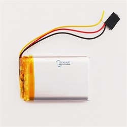 Аккумулятор 3.7v 1402mAh 3pin 703450 Li-Pol универсальная аккумуляторная батарея 7x34x50 3 провода - фото 184732