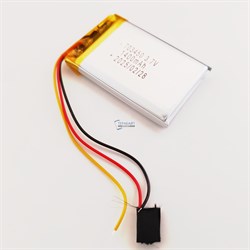 Аккумулятор 3.7v 1402mAh 3pin 703450 Li-Pol универсальная аккумуляторная батарея 7x34x50 3 провода - фото 184733