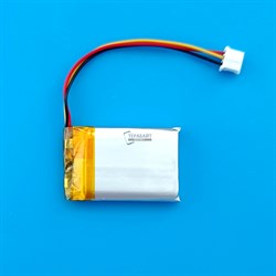 Аккумулятор 3.7v 600mAh 3pin 3 провода + разъем (фишка) коннектор 602535 Li-Pol универсальная аккумуляторная батарея 6x25x35 - фото 185063