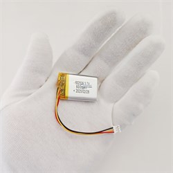Аккумулятор 3.7v 600mAh 3pin 3 провода + разъем (фишка) коннектор 602535 Li-Pol универсальная аккумуляторная батарея 6x25x35 - фото 185067