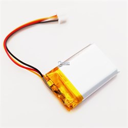 Аккумулятор 3.7v 600mAh 3pin 3 провода + разъем (фишка) коннектор 602535 Li-Pol универсальная аккумуляторная батарея 6x25x35 - фото 185070