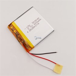 Аккумулятор 3.7v 500mAh 3pin 3 провода 304040 Li-Pol универсальная аккумуляторная батарея 3x40x40 - фото 185105