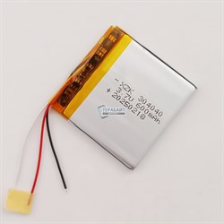 Аккумулятор 3.7v 500mAh 3pin 3 провода 304040 Li-Pol универсальная аккумуляторная батарея 3x40x40 - фото 185109