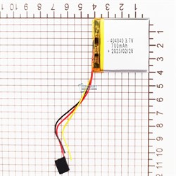 Аккумулятор 3.7v 600mAh 3pin 3 провода 404040 Li-Pol универсальная аккумуляторная батарея 4x40x40 - фото 185125