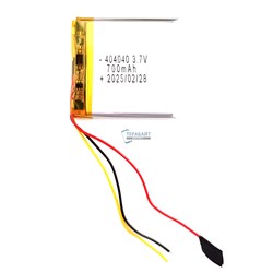 Аккумулятор 3.7v 600mAh 3pin 3 провода 404040 Li-Pol универсальная аккумуляторная батарея 4x40x40 - фото 185128