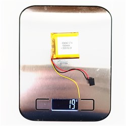 Аккумулятор 3.7v 1000mAh 3pin 3 провода 604040 Li-Pol универсальная аккумуляторная батарея 6x40x40 - фото 185169