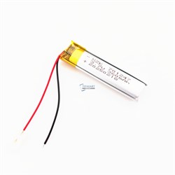 Аккумулятор 3.7v 360mAh 2pin 2 провода 701247 Li-Pol универсальная аккумуляторная батарея 7x12x47 - фото 185203