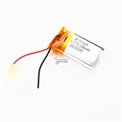 Аккумулятор 3.7v 230mAh 2 pin 2 провода 701525 Li-Pol универсальная аккумуляторная батарея 7x15x25 - фото 185284
