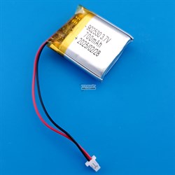 Аккумулятор 3.7v 700mAh 2 pin 2 провода + разъем (фишка) коннектор 902530 Li-Pol универсальная аккумуляторная батарея 9x25x30 - фото 185345