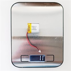 Аккумулятор 3.7v 700mAh 2 pin 2 провода + разъем (фишка) коннектор 902530 Li-Pol универсальная аккумуляторная батарея 9x25x30 - фото 185347