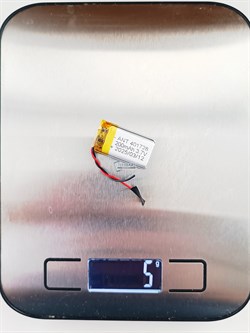 Аккумулятор 3.7v 200mAh 2 pin 2 провода 401728 Li-Pol универсальная аккумуляторная батарея 4x17x28 - фото 185560