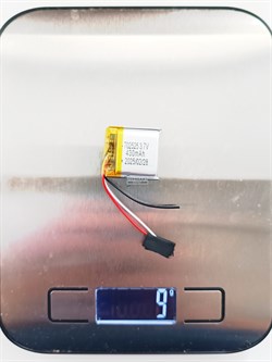 Аккумулятор 3.7v 430mAh 3 pin 3 провода 702525 Li-Pol универсальная аккумуляторная батарея 7x25x25 - фото 185761